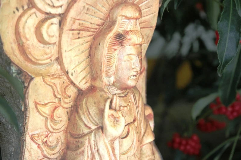 Độc đáo cây phát tài khắc hình Phật tại chợ hoa Sài Gòn ảnh 7